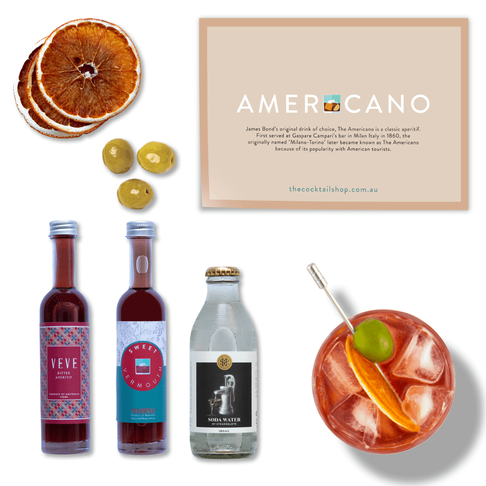 Americano Cocktail Kit, Aperitivo Spritz Cocktail Kits, Cocktails Delivered | The Cocktail Shop, Australia