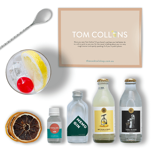 Tom Collins Cocktail Kit, Cocktail Kits, Cocktails Delivered | The Cocktail Shop, Australia